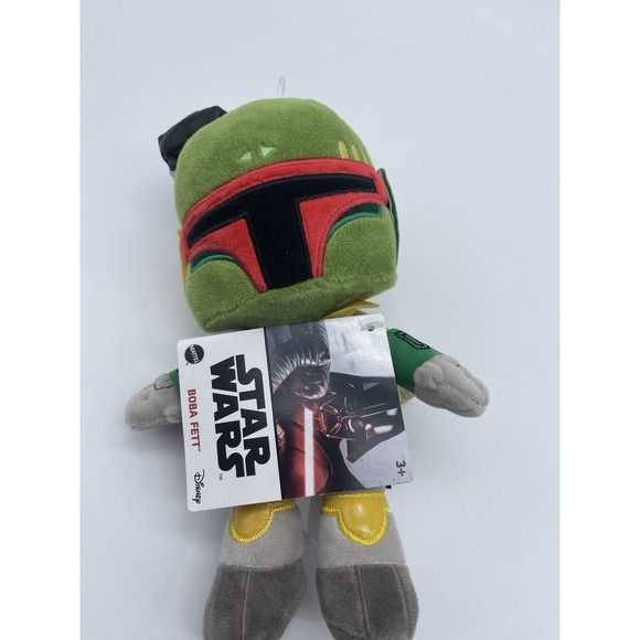 Star Wars Boba Fett 8 Inch Plush Disney Authentic Mattel Stuffed Toy New - Picture 1 of 3